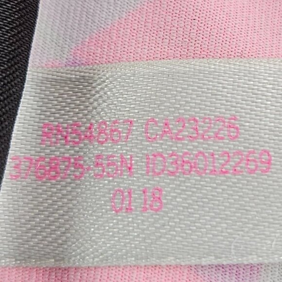 PINK Victoria's Secret Ultimate Unlined Pink Palm Leaf Floral Cage Sports Bra M - Picture 7 of 7